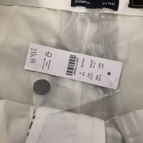 NWT J.Crew Collection Italian Nova Fides Essential Wide Leg Plaid Pants Size 8 - Picture 6 of 7